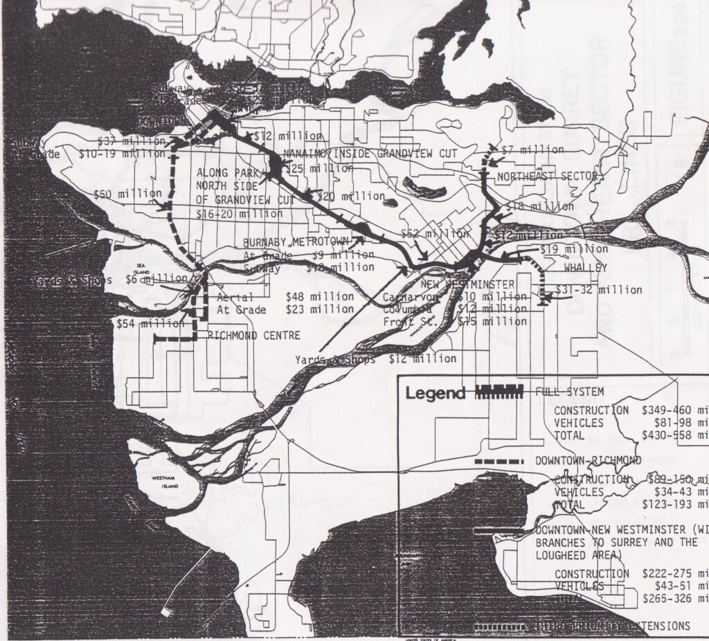 The full cost of the 1978 LRT plan was less than the 1982 Vancouver to New West Expo Line.